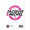 sexy Grand sticker Jacquie  Michel rond blanc