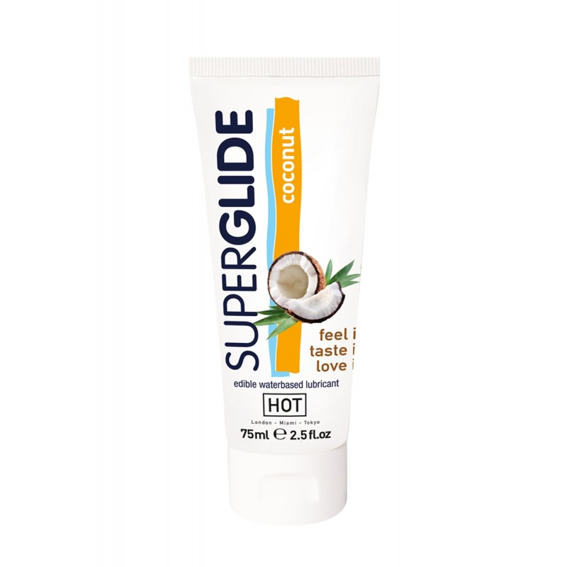 sexy Lubrifiant Comestible SuperGlide noix de coco - HOT