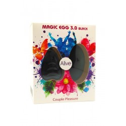 sexy Oeuf vibrant télécommandé Magic egg 3 - noir