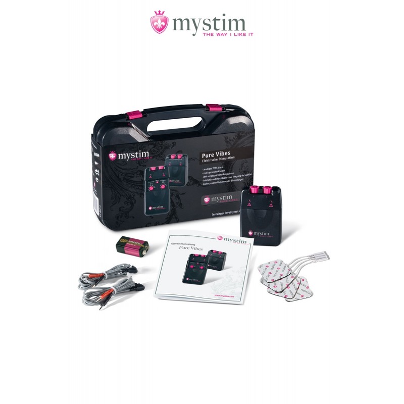 sexy Malette électro-stimulation Pure Vibes 3 fonctions - Mystim sexy Malette électro-stimulation Pure Vibes 3 fonctions - Mystim