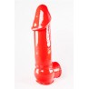 sexy Gaine de pénis semi-réaliste rouge 19x4,5 cm - Zizi