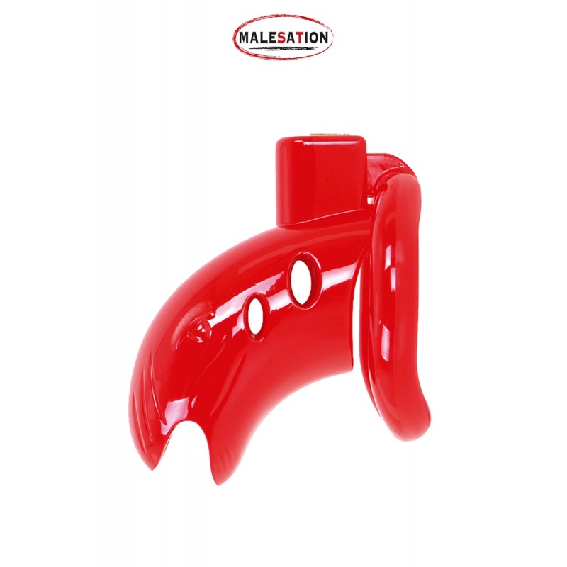 sexy Cage de chasteté ABS rouge - Malesation