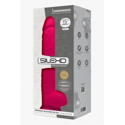 sexy Gode XXL double densité Rose 38 x 7 cm - SilexD