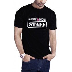 sexy T-shirt Jacquie et Michel Staff - noir