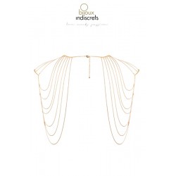 sexy Bijoux épaules et dos en chainettes métalliques dorées