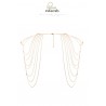 sexy Bijoux épaules et dos en chainettes métalliques dorées