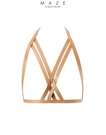 sexy Harnais soutien-gorge marron - Maze