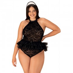 sexy Frilles Costume - Noir