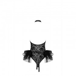 sexy Frilles Costume - Noir