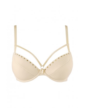 sexy Soutien-gorge push-up beige V-10341 - Axami