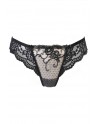 sexy String brésilien noir V-10515 - Axami