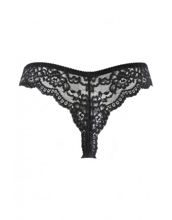 sexy String brésilien noir V-10515 - Axami