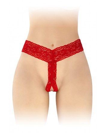sexy String ouvert Anita rouge - Fashion Secret