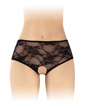 sexy Culotte ouverte noire Amanda - Fashion Secret