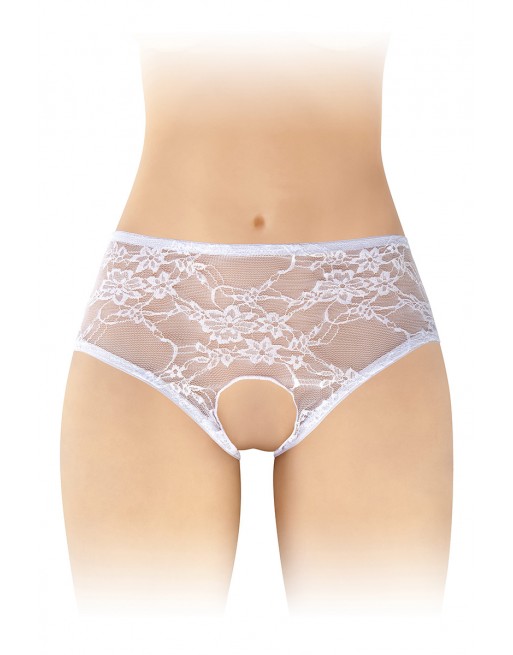 sexy Culotte ouverte blanche Amanda - Fashion Secret