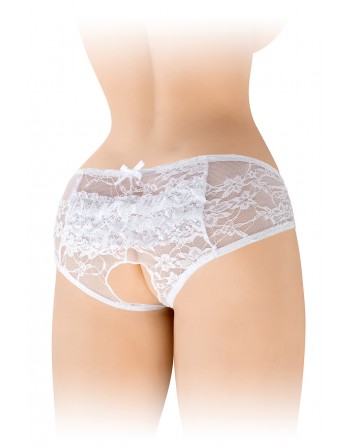 sexy Culotte ouverte blanche Amanda - Fashion Secret