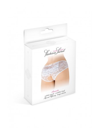 sexy Culotte ouverte blanche Amanda - Fashion Secret