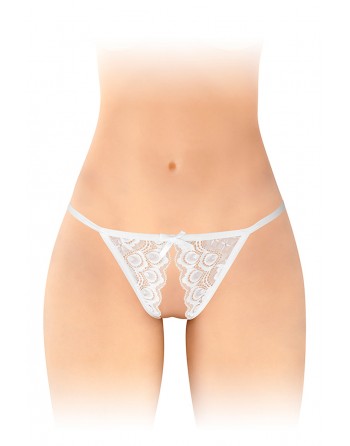 sexy Culotte ouverte Zoé blanche - Fashion Secret