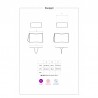Studygirl Costume 5 pcs - Bleu