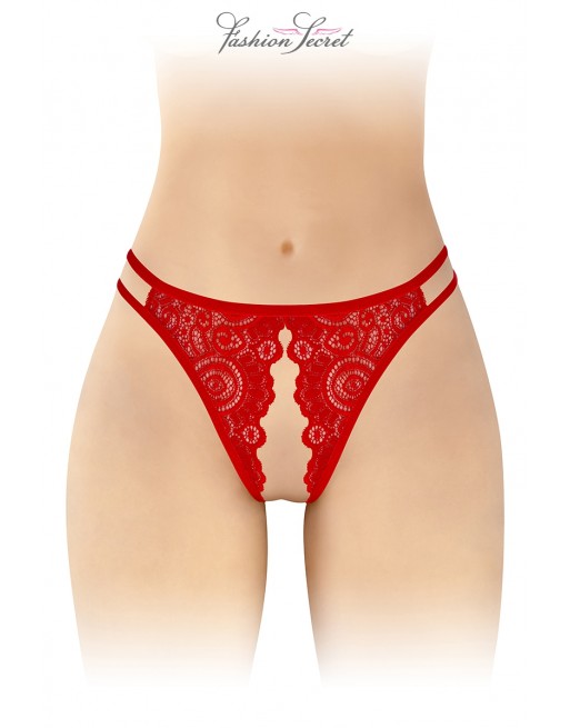 sexy Culotte rouge ouverte Annette - Fashion Secret