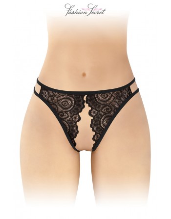 sexy Culotte noire ouverte Annette - Fashion Secret