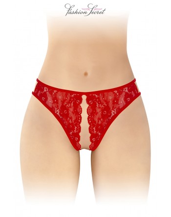 sexy String rouge ouvert Victoria - Fashion Secret