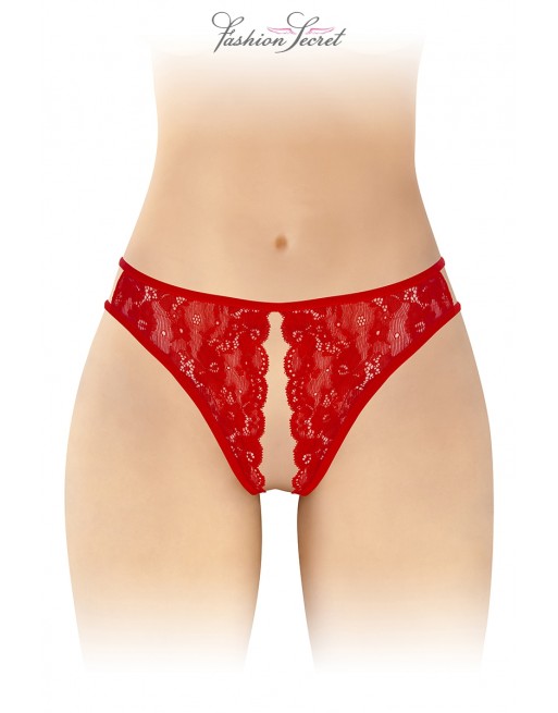 sexy String rouge ouvert Victoria - Fashion Secret