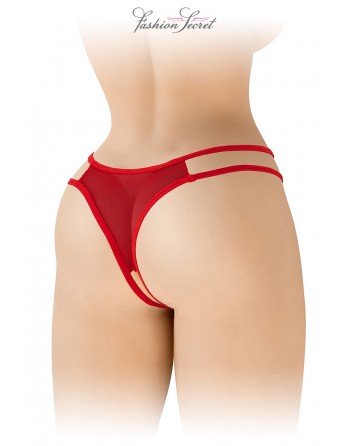 sexy String rouge ouvert Victoria - Fashion Secret