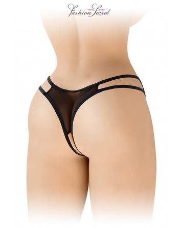 sexy String noir ouvert Victoria - Fashion Secret