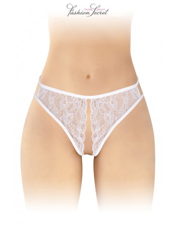 sexy String blanc ouvert Victoria - Fashion Secret