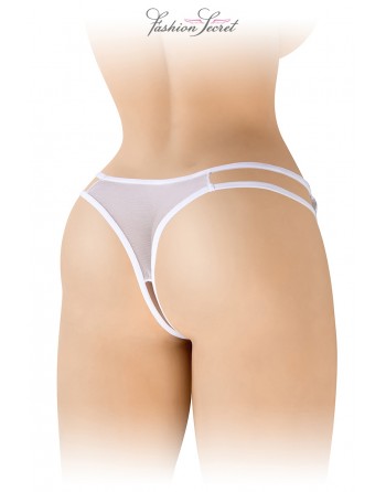 sexy String blanc ouvert Victoria - Fashion Secret