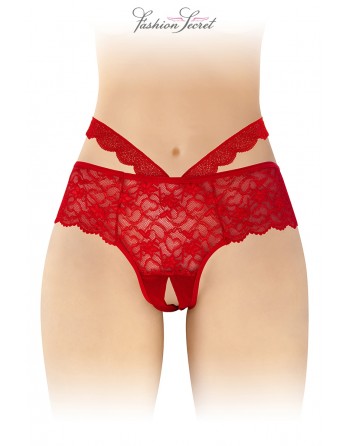 sexy Culotte ouverte rouge Marie - Fashion Secret