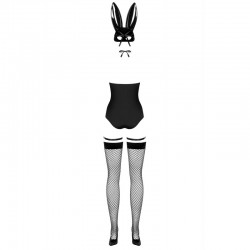sexy Bunny Costume 4 pcs - Noir