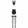 sexy Bunny Costume 4 pcs - Noir