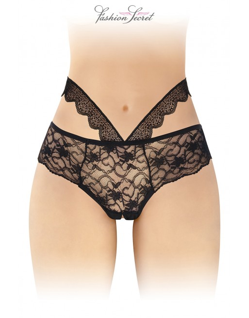 sexy Culotte ouverte noire Marie - Fashion Secret