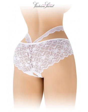 sexy Culotte ouverte blanche Marie - Fashion Secret