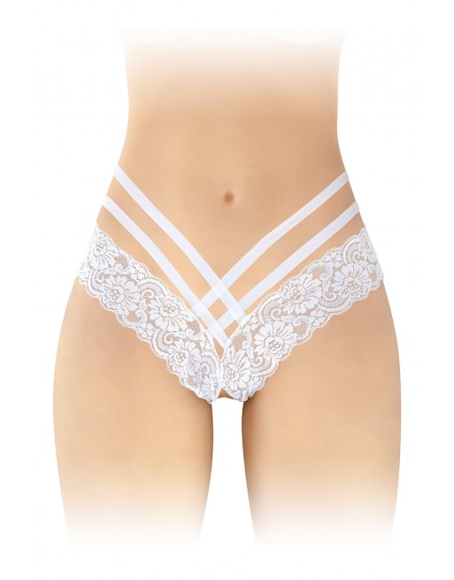 sexy Tanga ouvert Anne - blanc