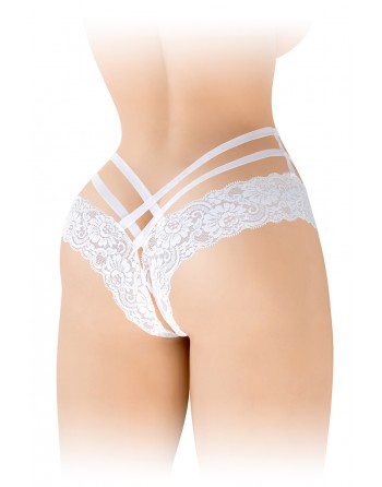 sexy Tanga ouvert Anne - blanc