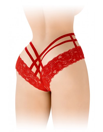 sexy Tanga ouvert Anne - rouge
