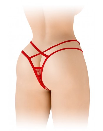 sexy String ouvert Mylene - rouge