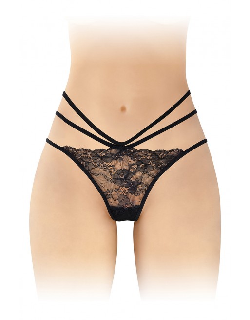 sexy Culotte ouverte  Nadia - noir