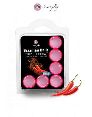 sexy 6 Brazilian Balls triple effets - Secret Play