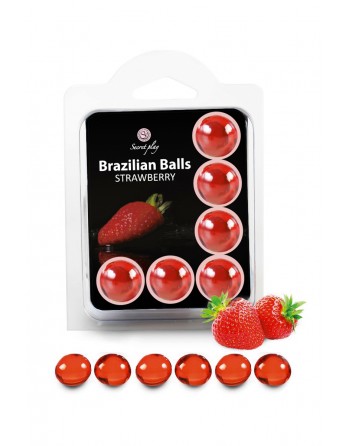 sexy 6 Brazilian Balls - fraise