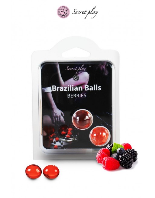 sexy 2 Brazilian Balls - baies rouges