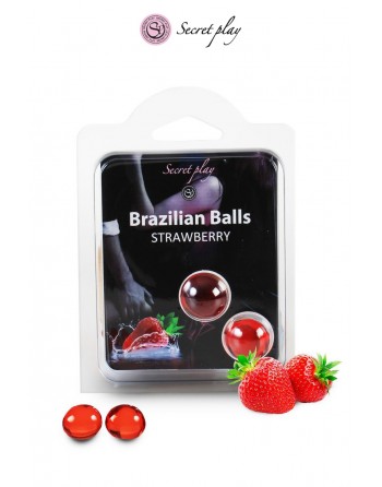 sexy 2 Brazilian Balls - fraise