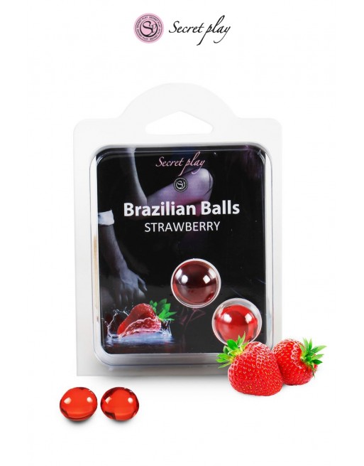 sexy 2 Brazilian Balls - fraise