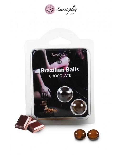 sexy 2 Brazilian Balls - chocolat