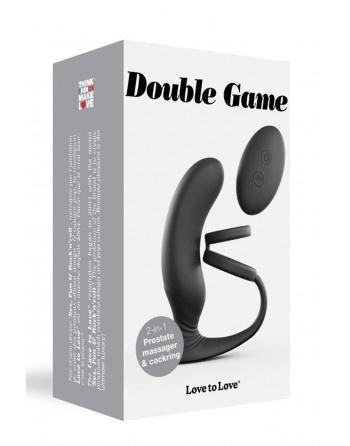 sexy Stimulateur de prostate  cockring Double game