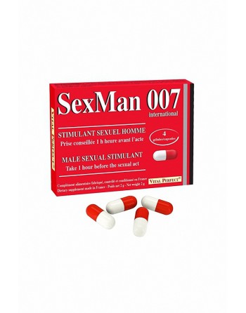 Aphrodisiaque SexMan 007 4 gélules