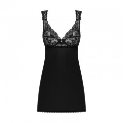 sexy Donna Dream babydoll et String - Noire